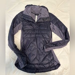 Lululemon quarter-zip puffer in dark purple